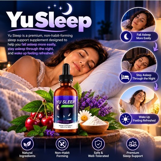 Yu Sleep liquid sleep support drops bottle with dropper