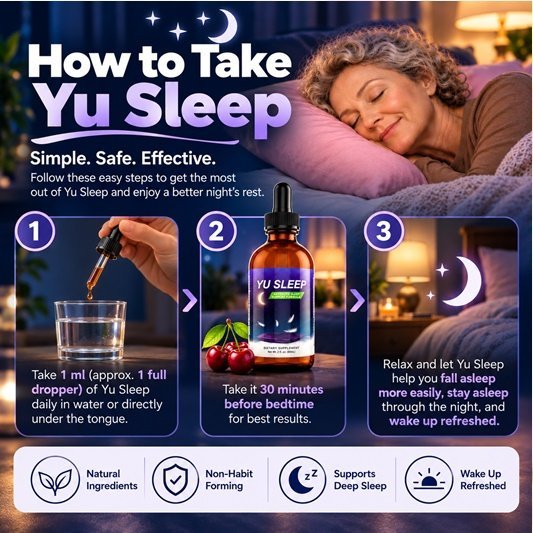 How to take Yu Sleep drops before bed